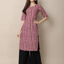 7Threads Women Pack Of 6 Ethnic Motifs Printed Daily Straight Kurtas image 3