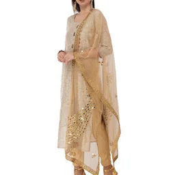 A R SILK DUPATTA HUB Embroidered Dupatta with Mirror Work image 4