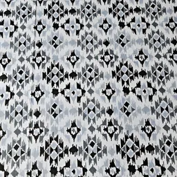 Feels Like Home Grey & White Ethnic Motifs 160 TC King Bedsheet with 2 Pillow Covers image 4