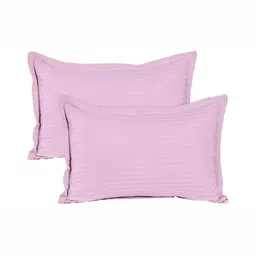 MAYFAIR HOMES LONDON Peach-Coloured Striped Cotton 210 TC Crib Bedsheet Set image 4