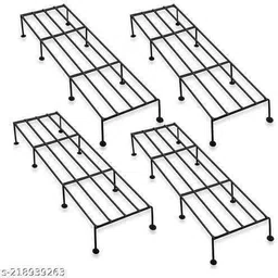 msunique Modern Indoor & Outdoor Iron Plant Stand | Rack Holder / Flower Shelf Plant Container Set-picture-35