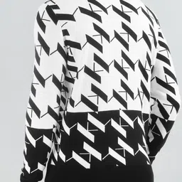 Karl Lagerfeld Men Round Neck Abstract Printed Long Sleeves Pullover image 5
