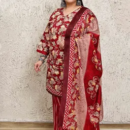 KALINI Women Floral Printed Regular Kurta with Salwar & Dupatta-picture-13