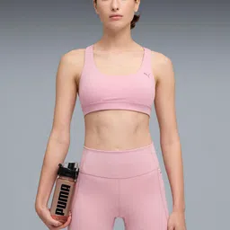 Puma Cloudspun Lightly Padded Workout Training Bra With All Day Comfort image 5