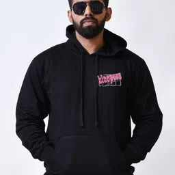 Bloopers Store Men Printed Hooded Sweatshirt image 3