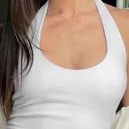 LULU & SKY Women Halter Neck Tank Crop Top image 2