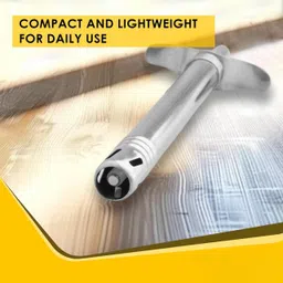 ohg Bharat Gas Steel Reinforced LPG Gas Hose Pipe+Regulator+Lightar+2pcs Clip lpg suraksha hose pipe 1.5 meter Hose Pipe image 4