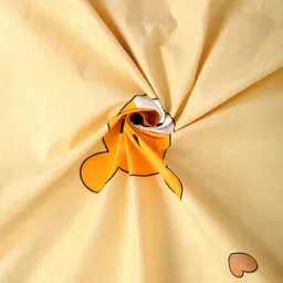 HOSTA HOMES Beige & Blue Cartoon Printed 220 TC Queen Size Bedsheet With 2 Pillow Covers image 4