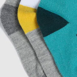 YK Infant Boys Pack Of 3 Patterned Ankle-Length Socks image 4