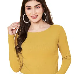 ANVI Be Yourself Women Ribbed Crop Top-picture-19