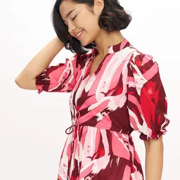 AASK Women Printed Maroon Color Regular Top image 4