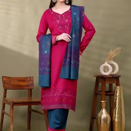 Hemkunt Fabric Ethnic Motifs Printed Unstitched Dress Material-picture-26