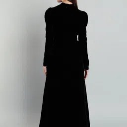 MISH X Women Keyhole Neck Puff Sleeve Maxi Dress image 5
