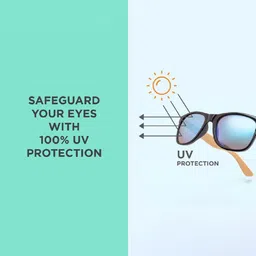 SUNNIES Unisex Purple Lens & Purple Square Sunglasses with image 5