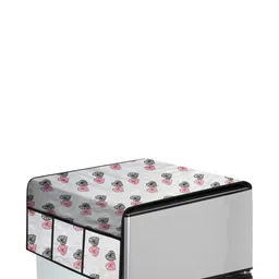 The Furnishing Tree Grey Plastic Refrigerator Cover image 4