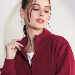 SALT ATTIRE Women Woollen Lightweight Patchwork Jacket image 2