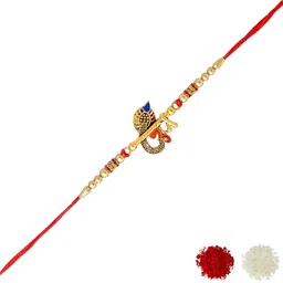 MEIRA JEWELLERY Set Of 1 Rakhi With Roli Chawal & Greetings Card-picture-38