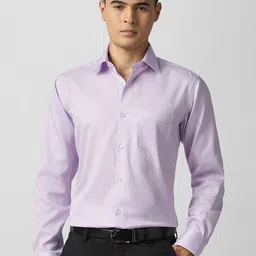 Van Heusen Men Solid Spread Collar Cotton Formal Shirt-picture-43