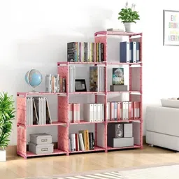 youcopia Plastic PVC 7-8-9 Shelf Book Organizer/Shoe/Chappal/Book/Clothes Rack Plastic Open Book Shelf-picture-19