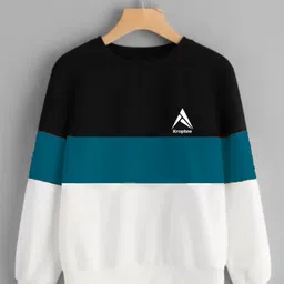 kroptee Men Colorblock Round Neck Pure Cotton Multicolor T-Shirt-picture-28