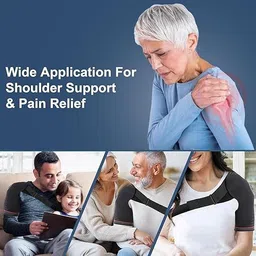 serplex Shoulder Brace Support for Men and Women Adjustable Compression Relief Wrap Shoulder Support image 5