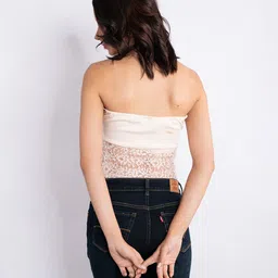 Stylecast X Hersheinbox Twisted Lace-Up Bandeau Crop Top image 2