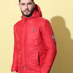 nysine Men Solid Bomber Jacket image 2