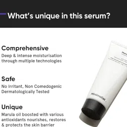 minimalist 5% Marula Oil Face Moisturizer with Hyaluronic Acid & Vitamin E for Dry Skin image 4