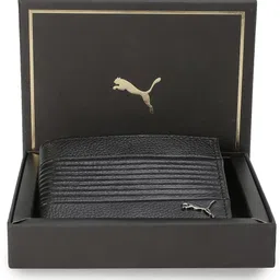 puma Men & Women Black Genuine Leather Wallet-picture-10