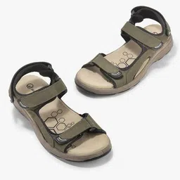 woodland Men Floater Sandals with Printed Footbed image 4