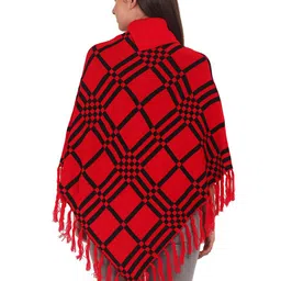 eWools Geometric Printed Woollen Poncho image 4