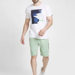 SPYKAR Men Mid-Rise Cotton Shorts image 3