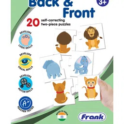 Frank Early Learner Back And Front 2-Piece Animal Puzzle (40 Pieces) for kids above 4+ Years - 10144 image 5