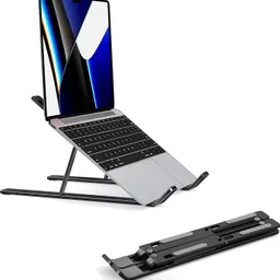 FALMAGU Aluminium Laptop Stand Adjustable Computer Stand bol-laptop-stand Laptop Stand Aluminium Laptop Stand Adjustable Computer Stand bol-laptop-stand Laptop Stand Aluminium Desk Stand Laptop Stand with Adjustable Height Compatible with Universal Laptops image 2