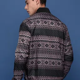 SHOWOFF Men Windcheater Longline Bomber Jacket image 4