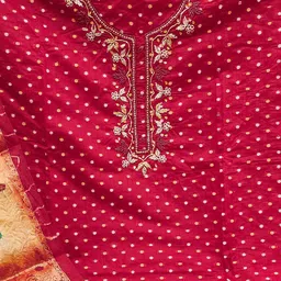 KALINI Ethnic Motif Woven Design Unstitched Dress Material image 2