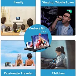 AKMOR 8 inch 3d hd mobile screen glass magnifier Screen Expander Phone image 5