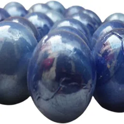 jiyansh traders 30 Pcs Cloud Blue OR Blue Kanche Marble Glass Ball Goli in Stone Pebble Regular Round Fire Glass Pebbles image 4