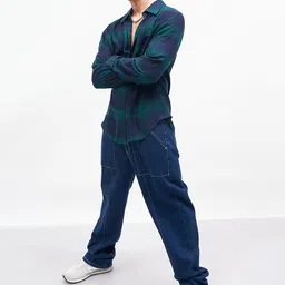 MASCLN SASSAFRAS Men Clean Look Relaxed Fit Pure Cotton Jeans image 2