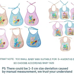 da anushi Soft Cotton Washable & Reusable Multicolor Highly Absorbing/Comfortable and Easily Adjustable Feeding Bibs In Apron Style For Babies,Toddlers,Infants image 5