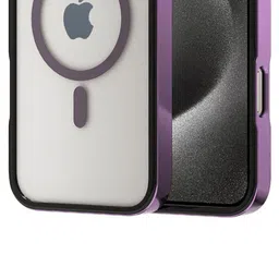 Luxury Kase LK178 iPhone 16 Plus Electroplate Titanium Matte Plated Back Case image 3