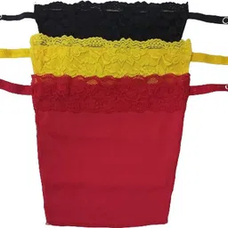 glorsio Women Black, Yellow, Red Mock Camisole-picture-22