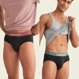damensch Pack of 2 Solid Men Brief-picture-43