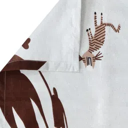 Arrabi Bookfold Blue & Yellow Conversational 300 TC King Bedsheet With 2 Pillow Covers image 2