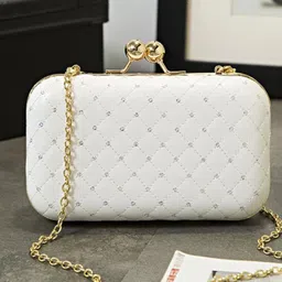 hoc Party White Clutch image 3