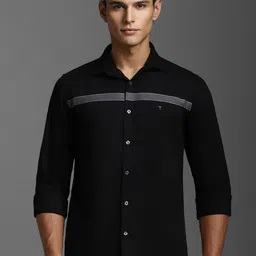 Louis Philippe Sport Men Super Slim Fit Striped Pure Cotton Casual Shirt-picture-27