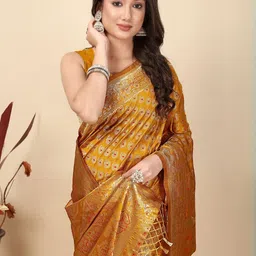 SSHAGUN LIFESTYLE Woven Design Saree image 5