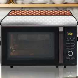 the furnishing tree PVC Waterproof Microwave Oven Cover Compatible for LG 21L MC2146BG Interlocked image 3
