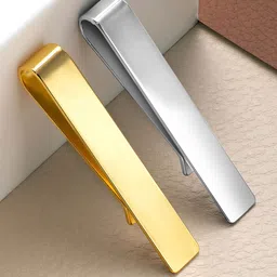 Peora Silver-Toned Plated Metal Tie Pin Brooch-image-39