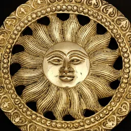 Exotic India Ethnic Motifs Matte Wall Hanging Decor - 4 In image 2